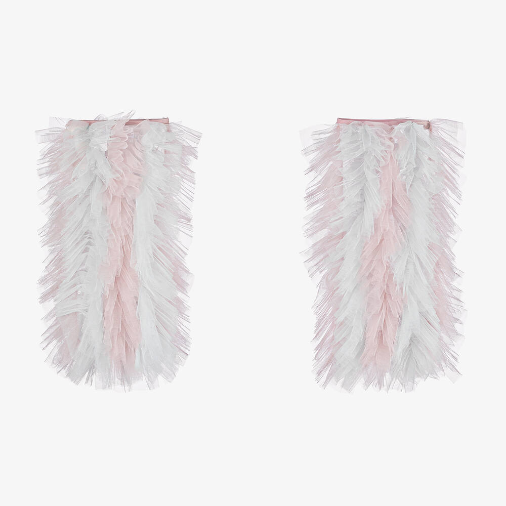 Tutu du Monde-Girls Pink & Blue Tulle Leg Warmers | Childrensalon