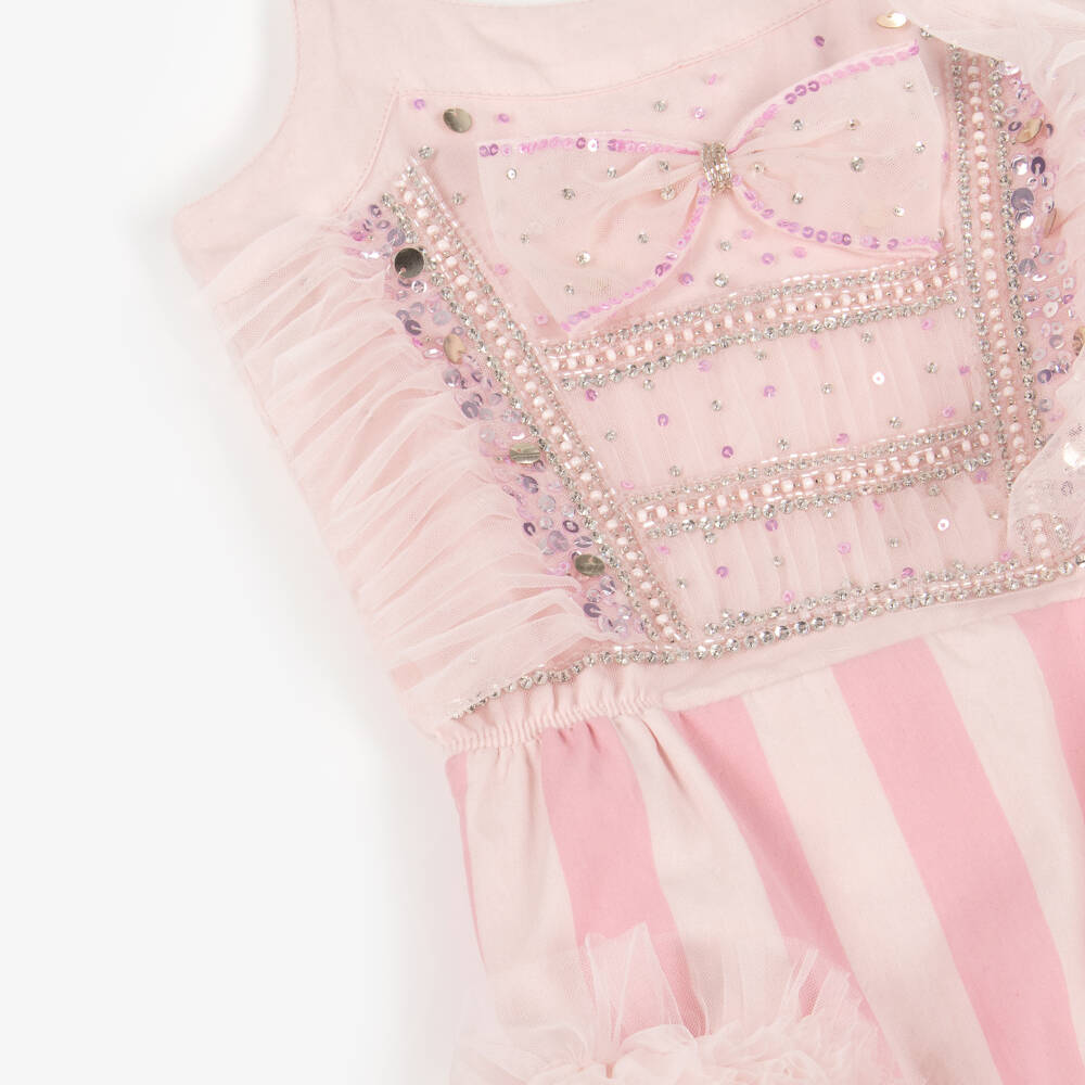 Tutu du Monde-Костюм боди цирковой розовый для девочек | Childrensalon