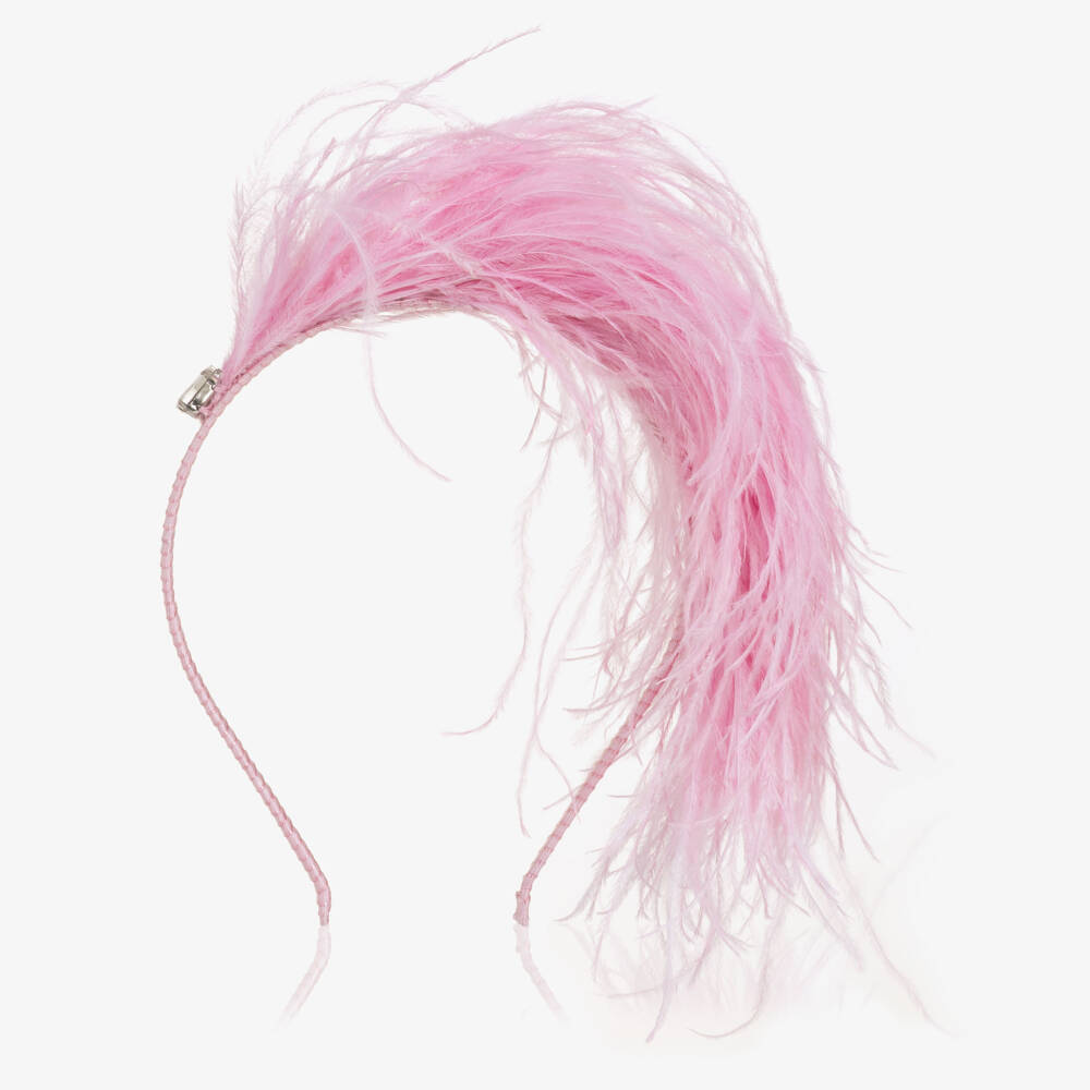 Tutu du Monde-Girls Pink Feather Hairband | Childrensalon