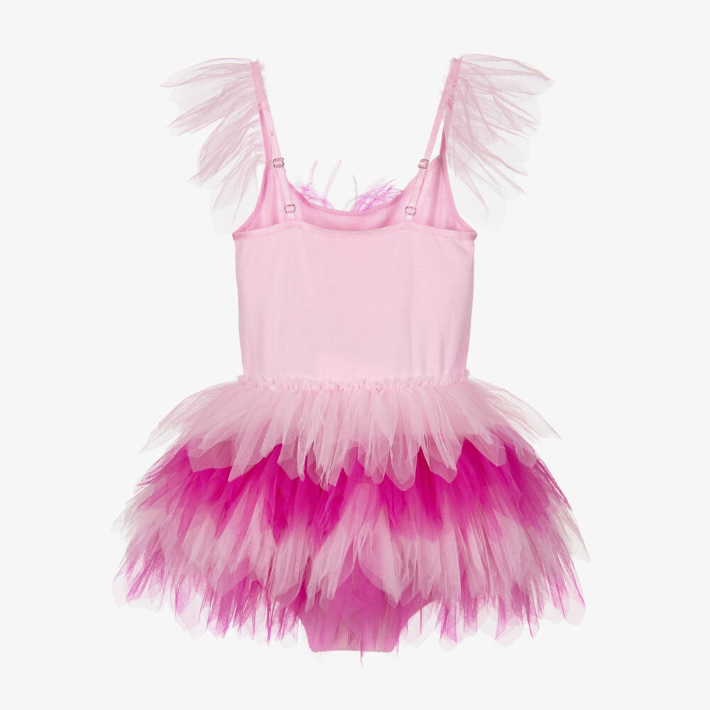 Tutu du Monde-فستان توتو بتصميم فلامنغو لون زهري للبنات | Childrensalon