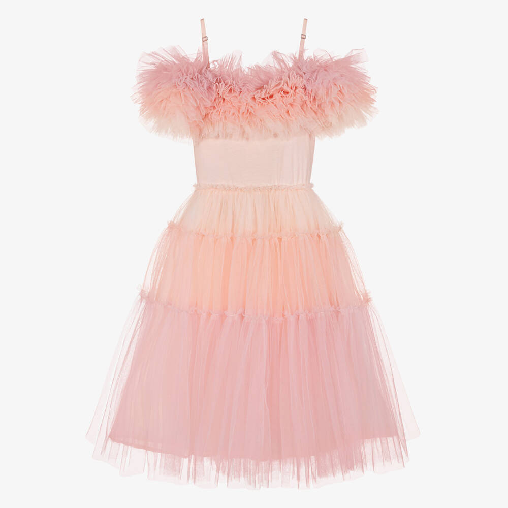 Tutu du Monde-Girls Pink Ombré Tulle Dress | Childrensalon
