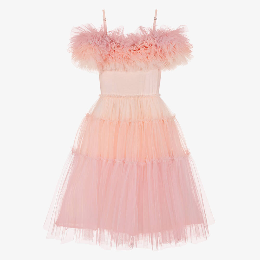 Tutu du Monde-Girls Pink Ombré Tulle Dress | Childrensalon