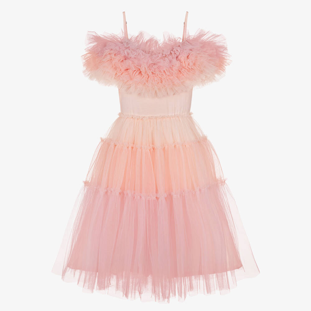 Tutu du Monde-Girls Pink Ombré Tulle Dress | Childrensalon
