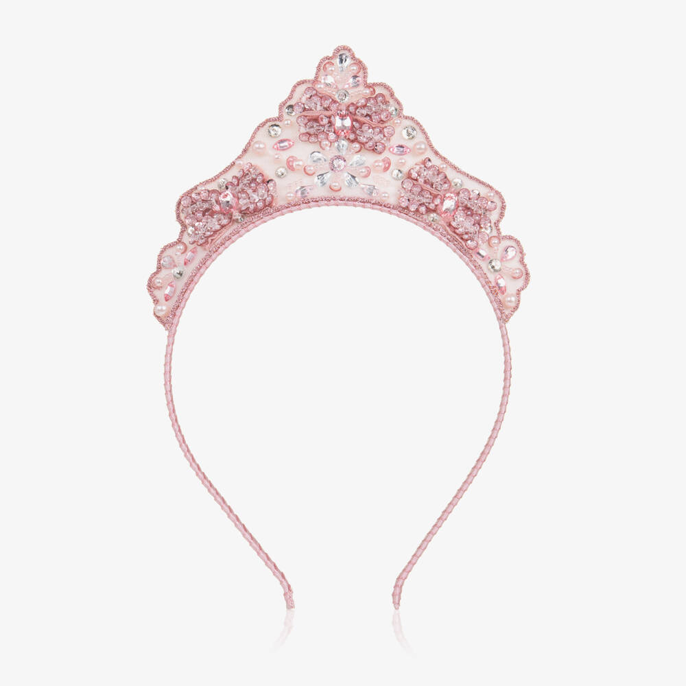 Tutu du Monde-Girls Pink Princess Marie Tiara Hairband | Childrensalon