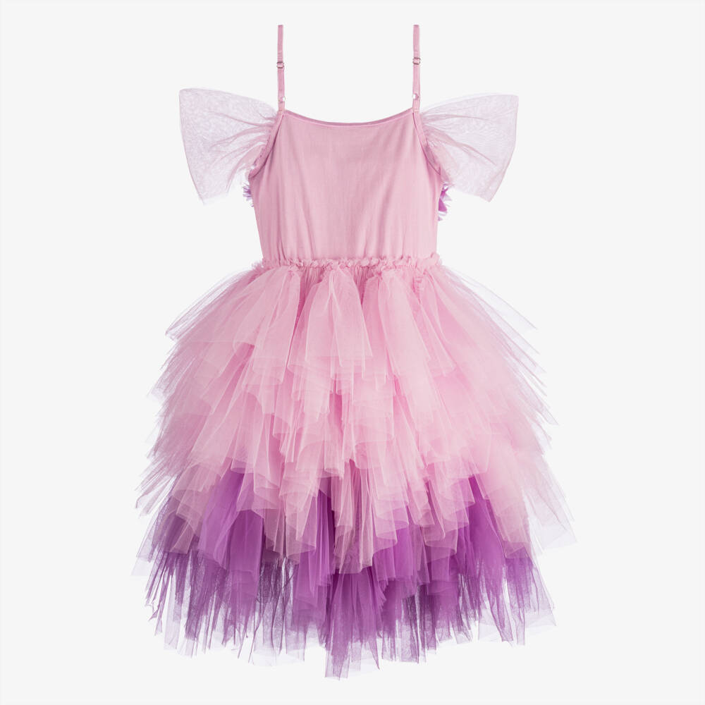 Tutu du Monde-Girls Pink & Purple Flower Fairy Tulle Dress | Childrensalon