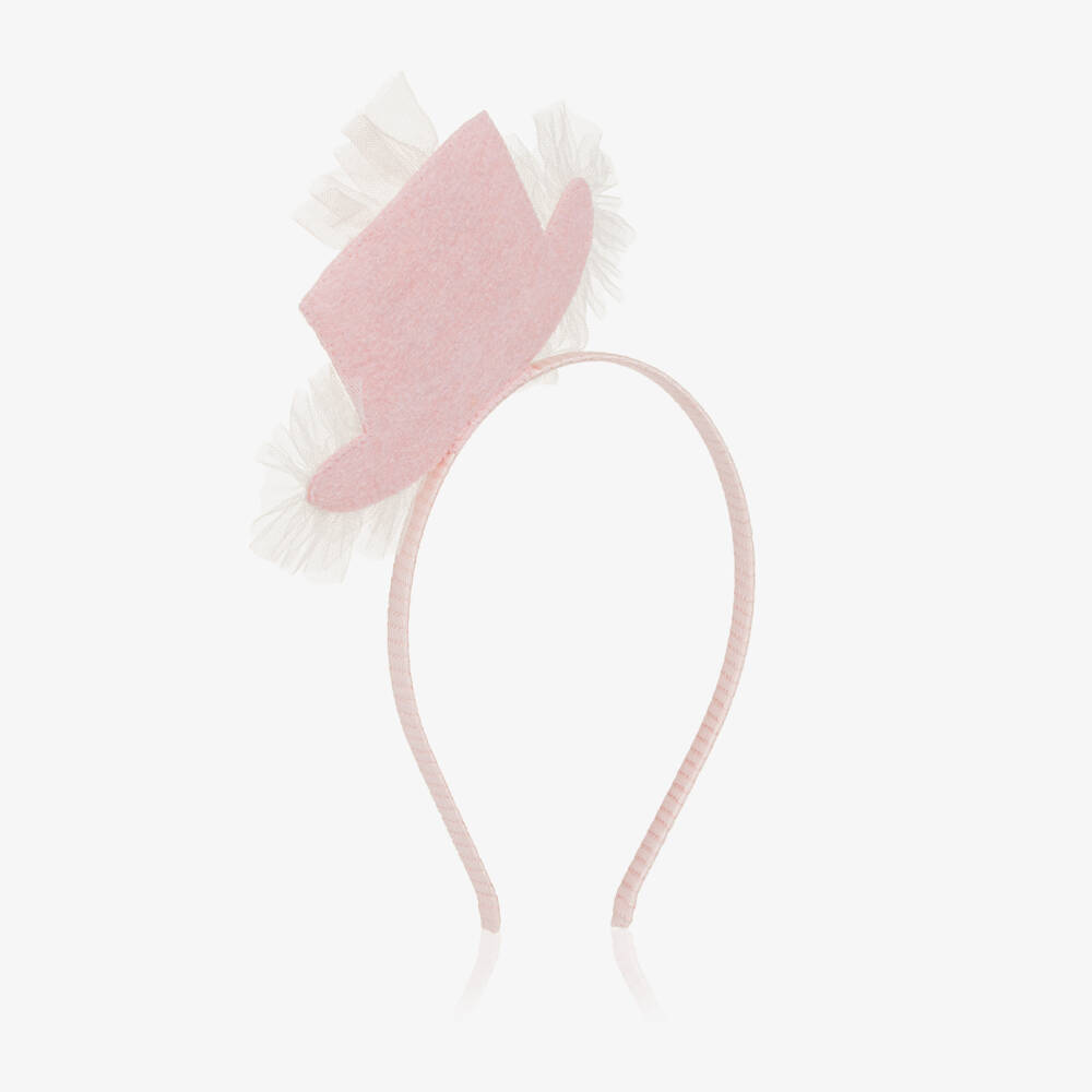 Tutu du Monde-Girls Pink Sequin Circus Ringmaster Hat Hairband | Childrensalon
