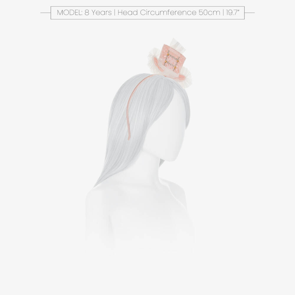 Tutu du Monde-Girls Pink Sequin Circus Ringmaster Hat Hairband | Childrensalon