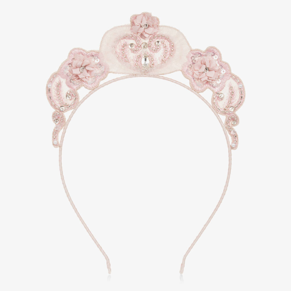 Tutu du Monde-Girls Pink Tiara Hairband | Childrensalon