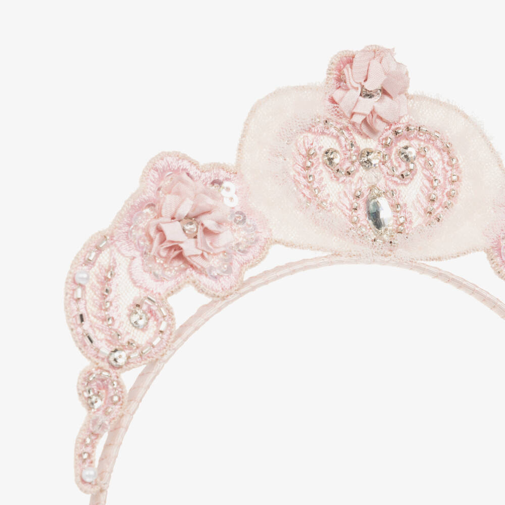Tutu du Monde-Girls Pink Tiara Hairband | Childrensalon