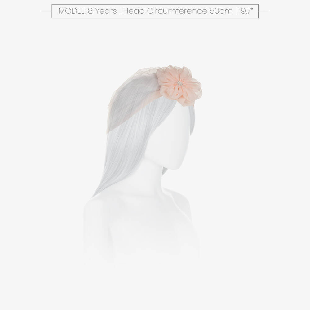 Tutu du Monde-Girls Pink Tulle & Organza Flower Turban | Childrensalon