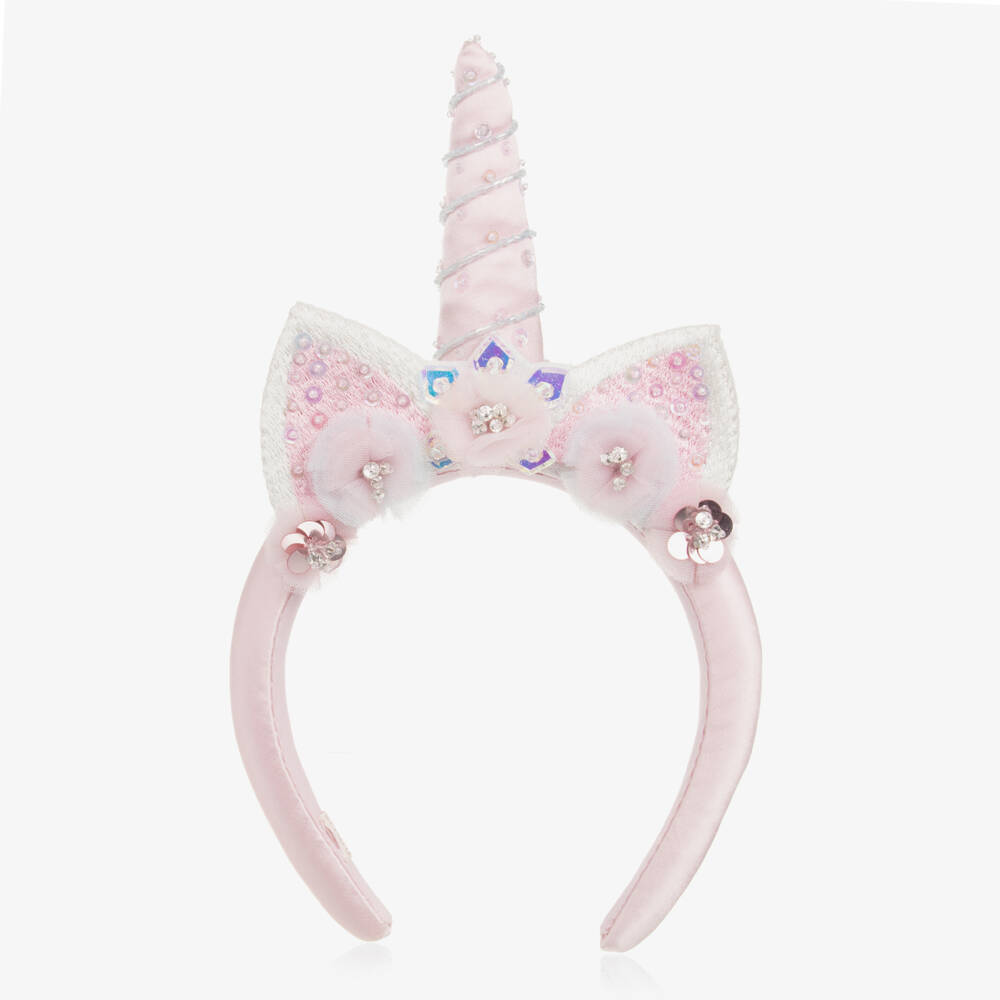 Tutu du Monde-Girls Pink Unicorn Hairband | Childrensalon