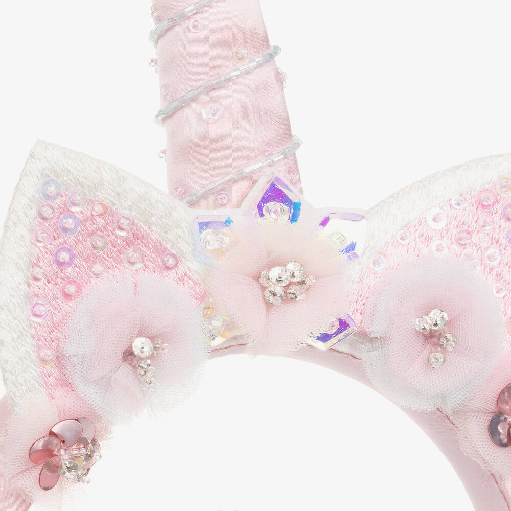 Tutu du Monde-Girls Pink Unicorn Hairband | Childrensalon