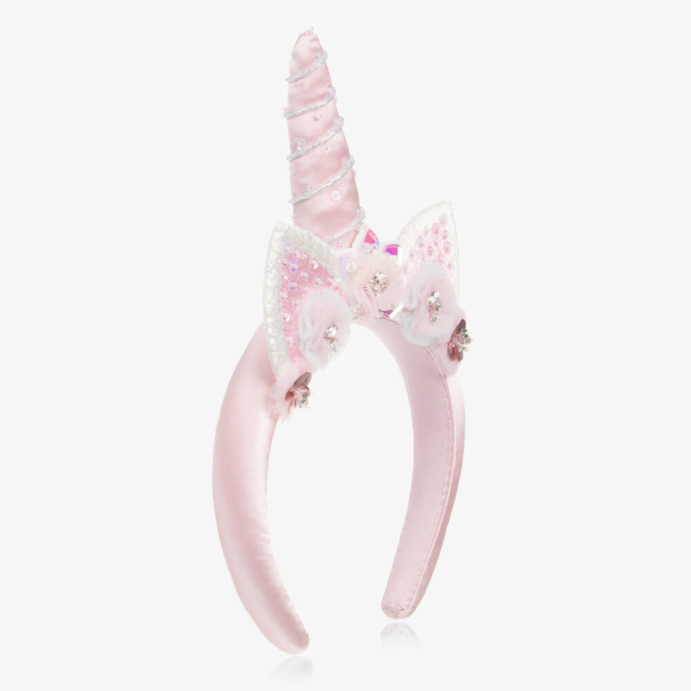 Tutu du Monde-Girls Pink Unicorn Hairband | Childrensalon