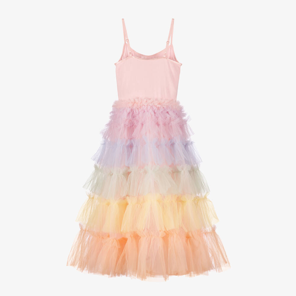 Tutu du Monde-Girls Tiered Rainbow Maxi Dress | Childrensalon