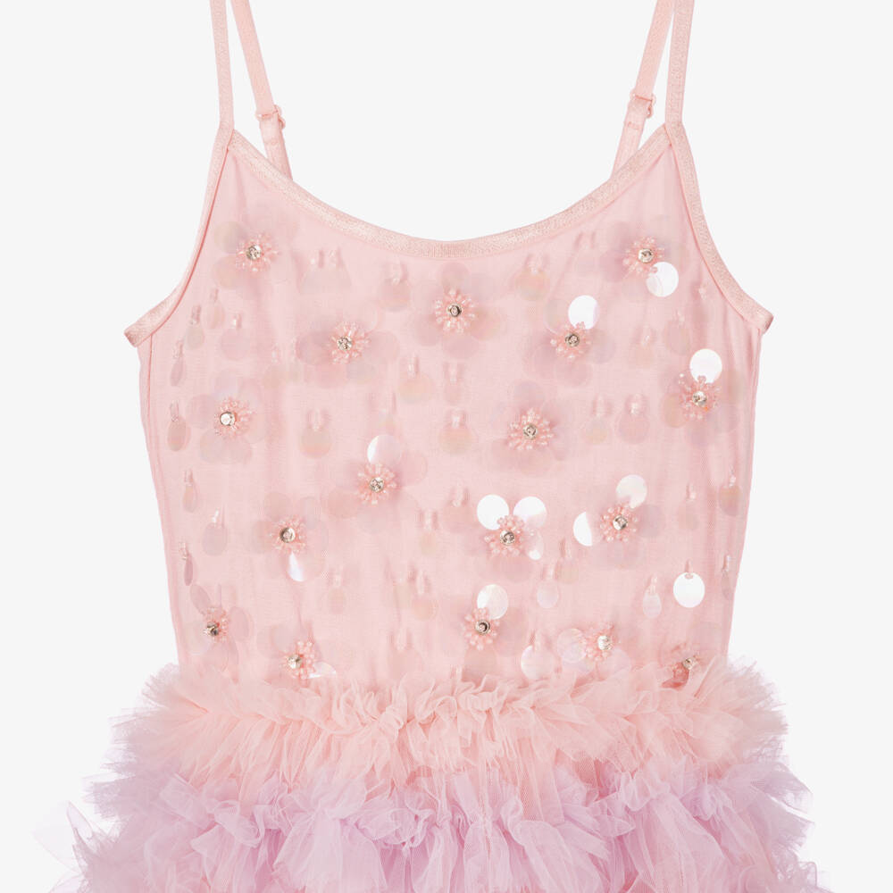 Tutu du Monde-Girls Tiered Rainbow Maxi Dress | Childrensalon