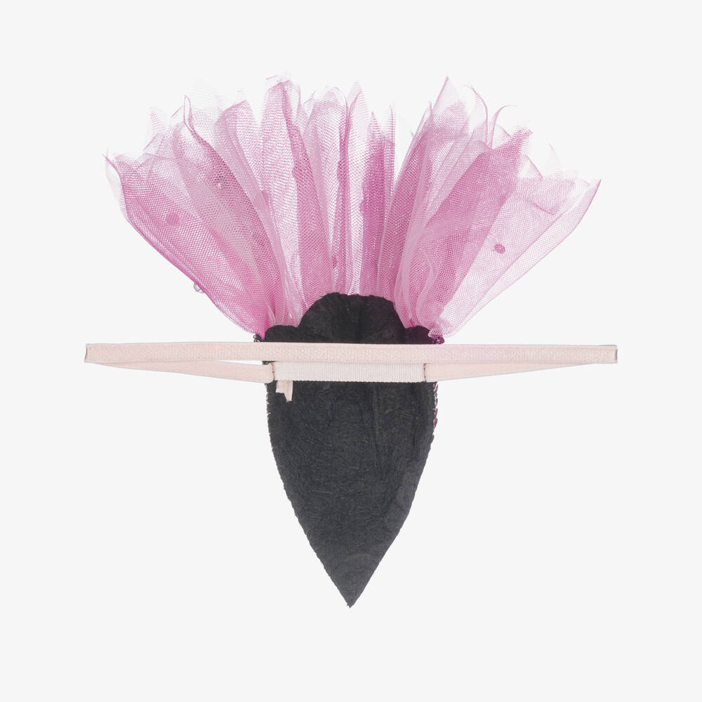 Tutu du Monde-Girls Tulle & Sequin Pink Flamingo Headband | Childrensalon