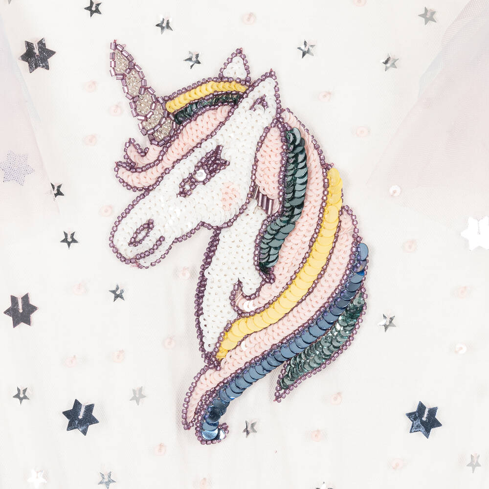 Tutu du Monde-فستان قطن وتول لون عاجي | Childrensalon