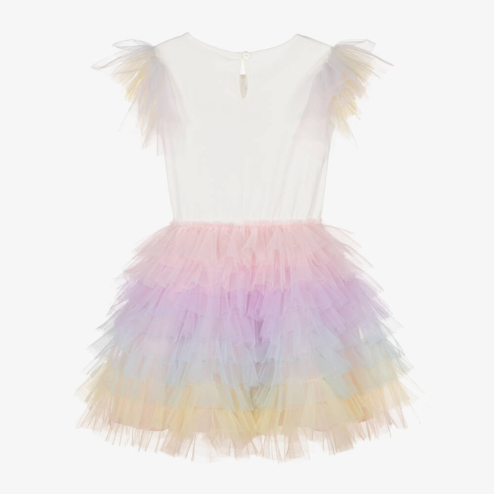 Tutu du Monde-فستان قطن وتول لون عاجي | Childrensalon