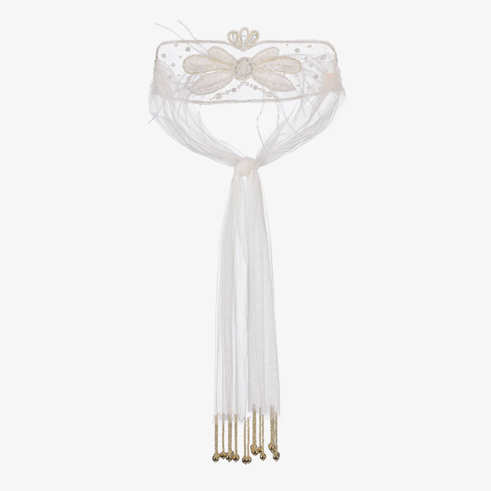 Tutu du Monde-Girls White Swan Headwrap | Childrensalon