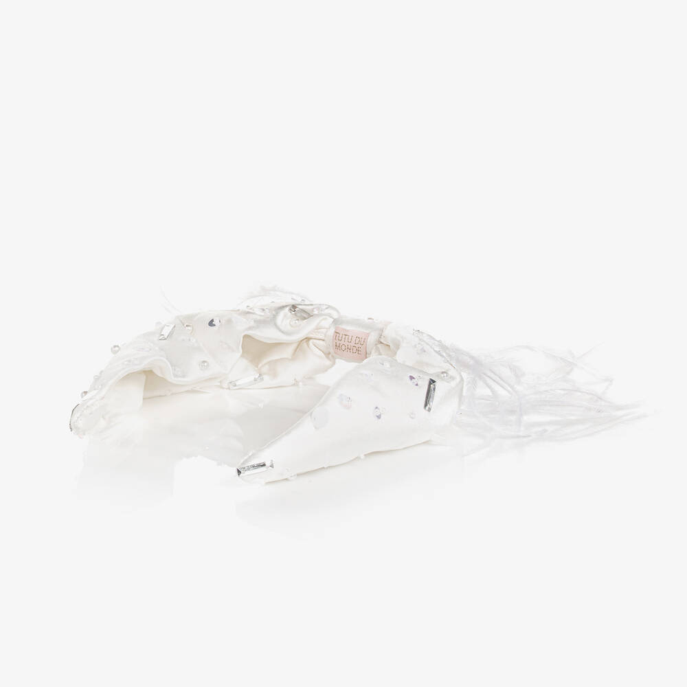 Tutu du Monde-Girls White Swan Lake Hairband | Childrensalon