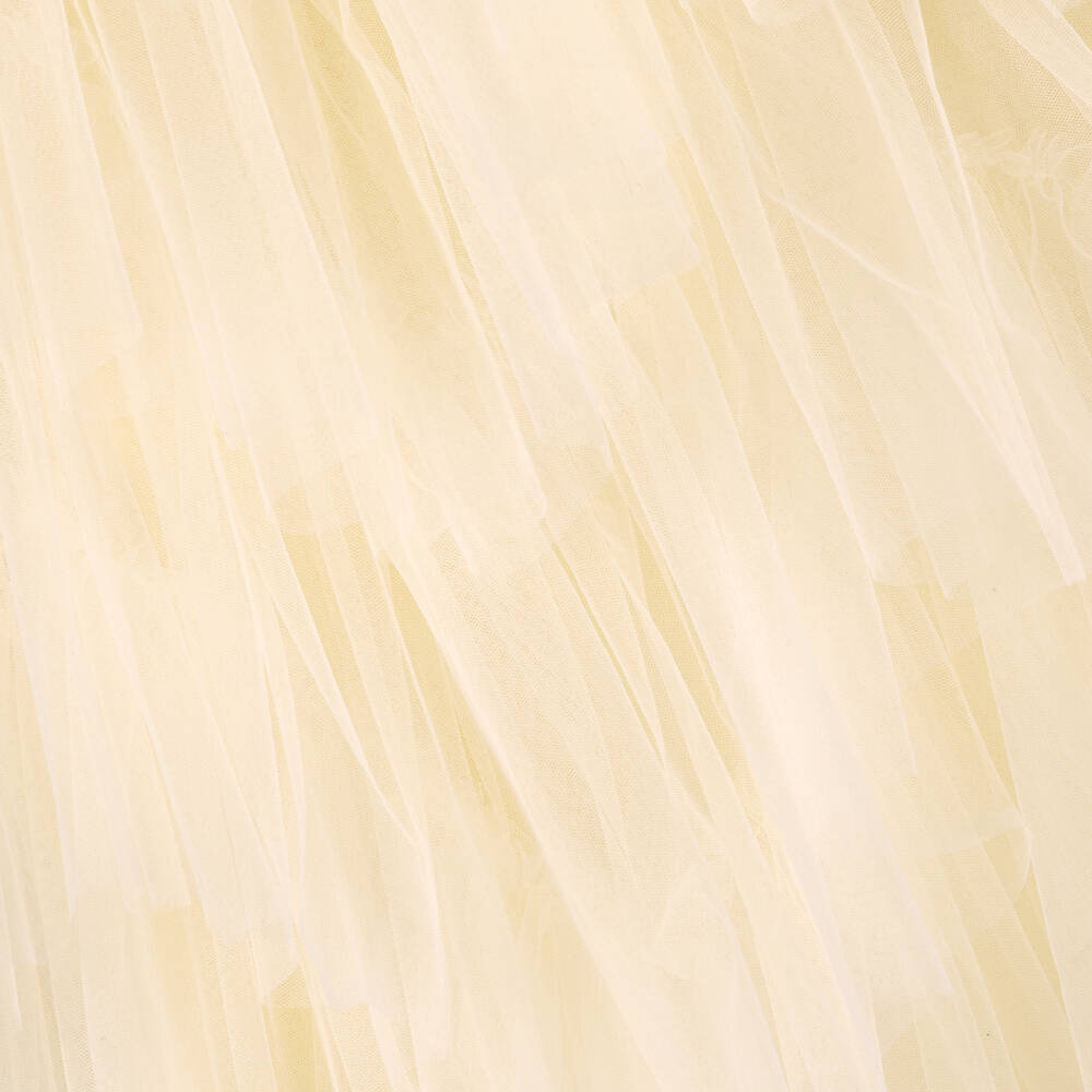 Tutu du Monde-Girls Yellow Jewelled & Sequinned Tulle Dress | Childrensalon