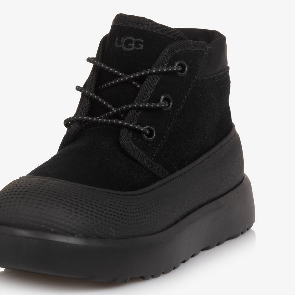 Une Fille-Ботинки черные замшевые Neumel Weather Hybrid | Childrensalon