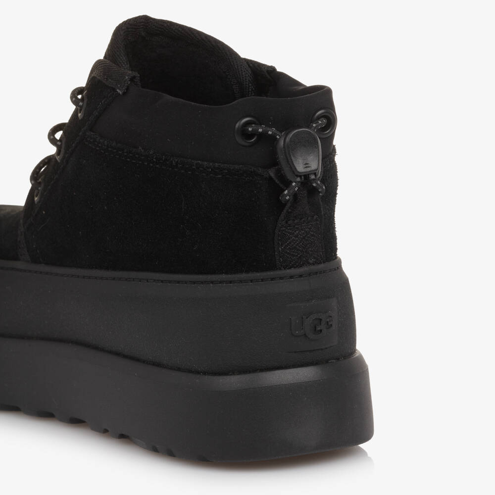 Une Fille-Ботинки черные замшевые Neumel Weather Hybrid | Childrensalon