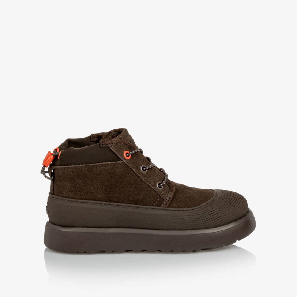 Une Fille-Boys Brown Neumel Weather Hybrid Boots | Childrensalon