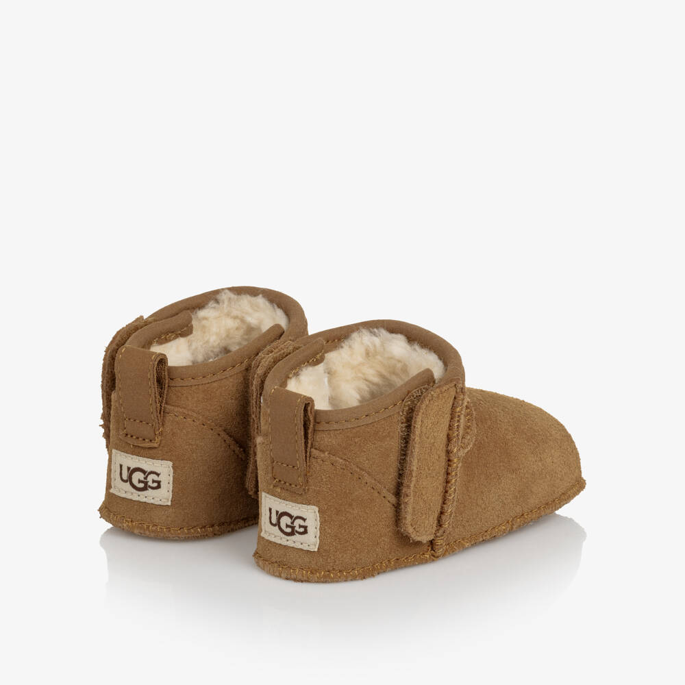 UGG-Chestnut Baby Classic Ultra Mini Suede Bootie | Childrensalon