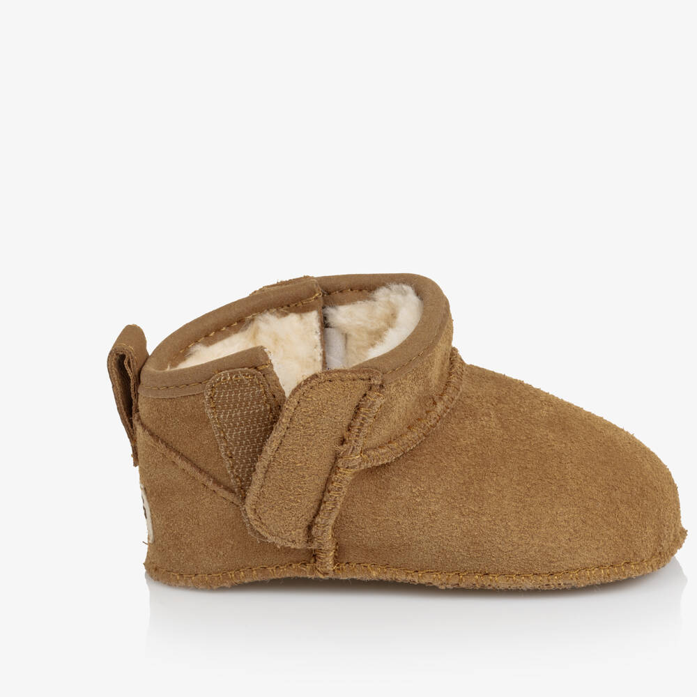 UGG-Chestnut Baby Classic Ultra Mini Suede Bootie | Childrensalon