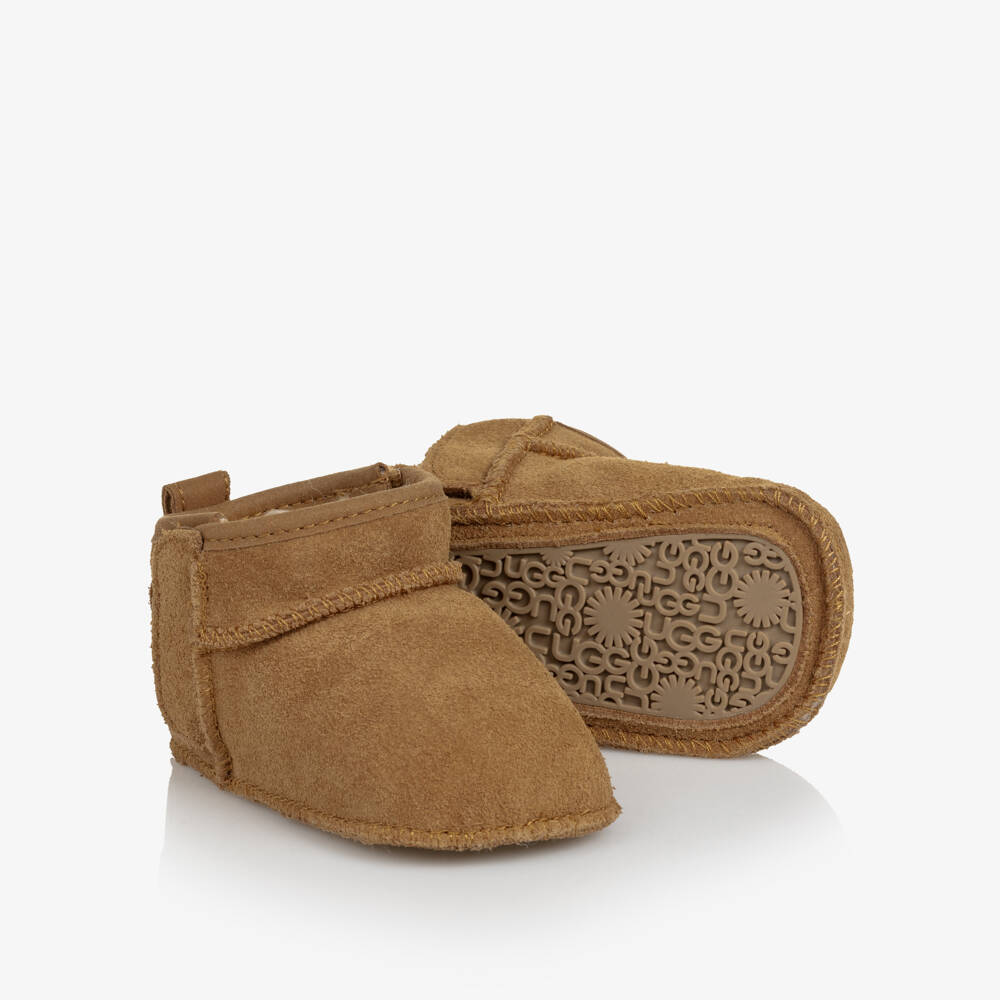 UGG-Chestnut Baby Classic Ultra Mini Suede Bootie | Childrensalon