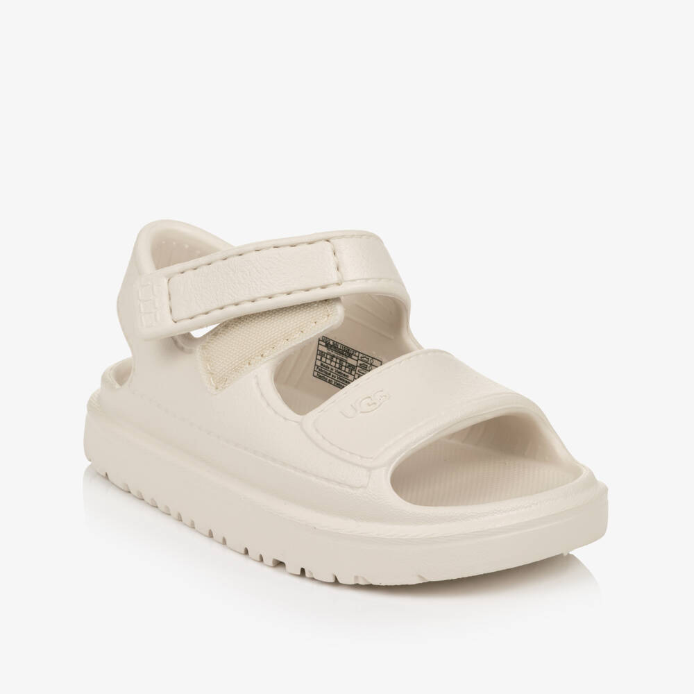 UGG-Chunky Ivory Goldenglow Sandals | Childrensalon