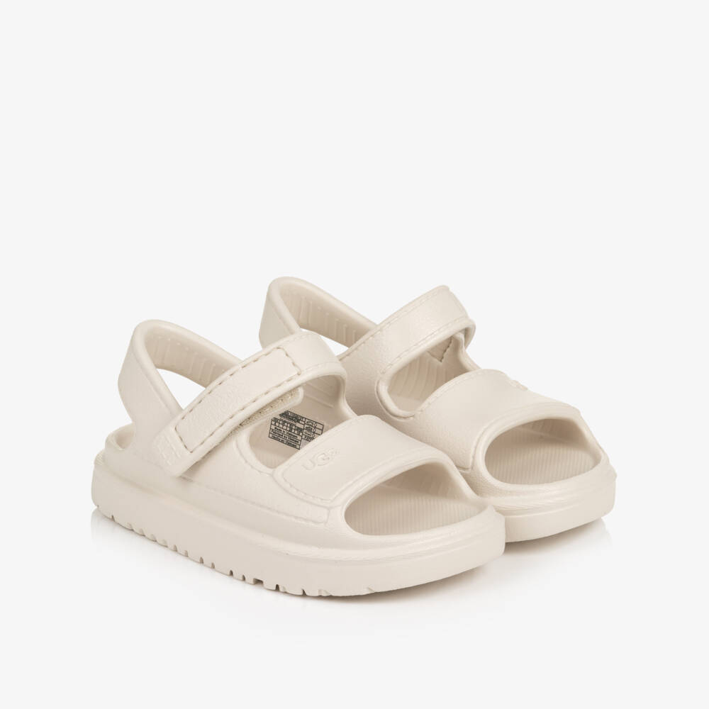 UGG-Chunky Ivory Goldenglow Sandals | Childrensalon