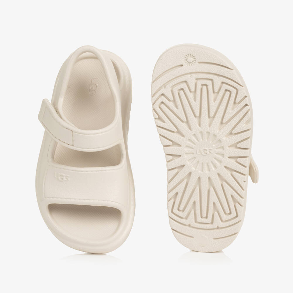 UGG-Chunky Ivory Goldenglow Sandals | Childrensalon