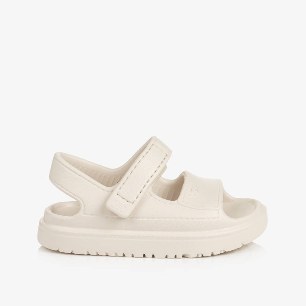 UGG-Chunky Ivory Goldenglow Sandals | Childrensalon