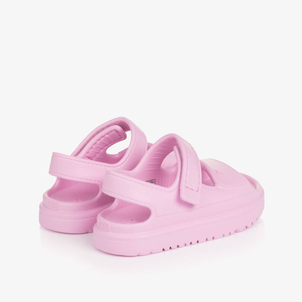 UGG-Chunky Pink Goldenglow Sandals | Childrensalon