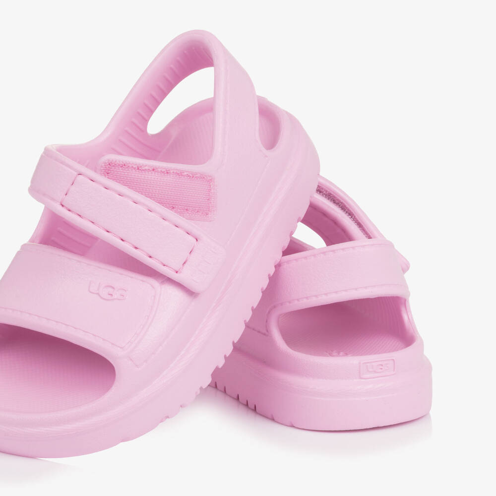 UGG-Chunky Pink Goldenglow Sandals | Childrensalon