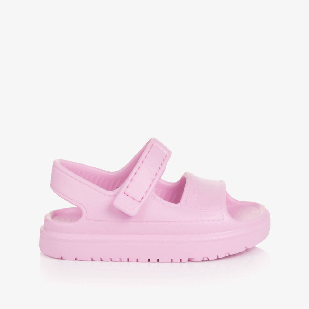 UGG-Chunky Pink Goldenglow Sandals | Childrensalon