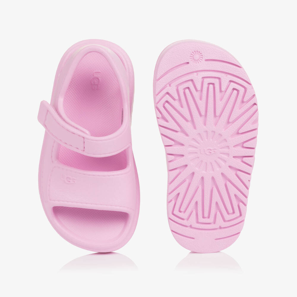 UGG-Chunky Pink Goldenglow Sandals | Childrensalon