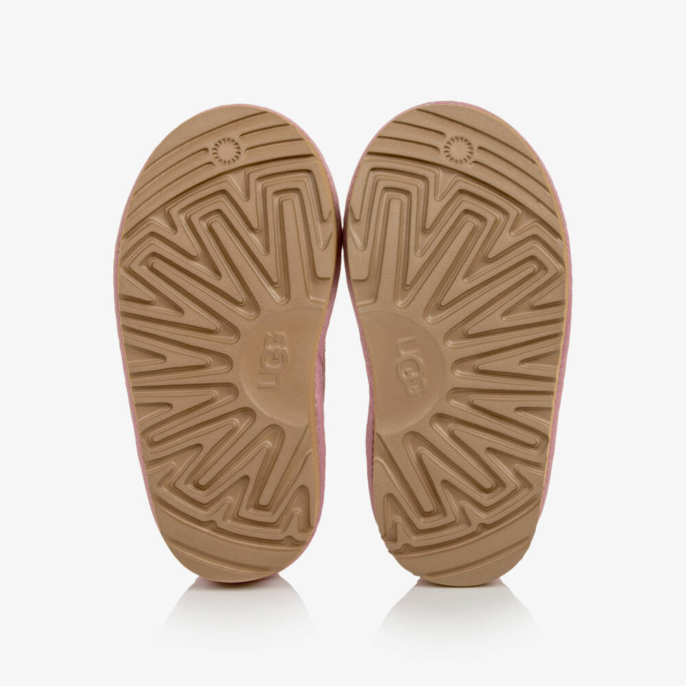 UGG-Girls Pink Ultra Stretch Cuff Boots | Childrensalon