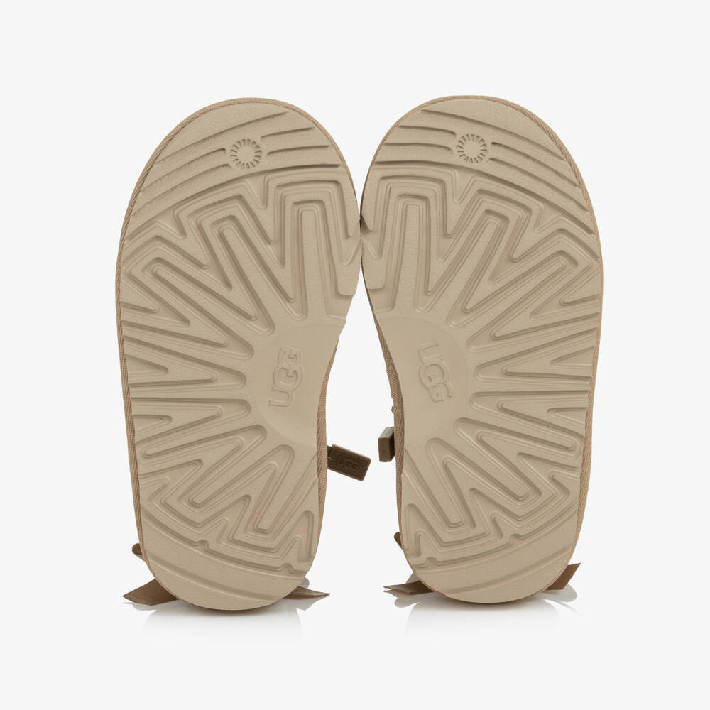 UGG-Girls Sand Beige Ultra Mini Bailey Bow Boots | Childrensalon