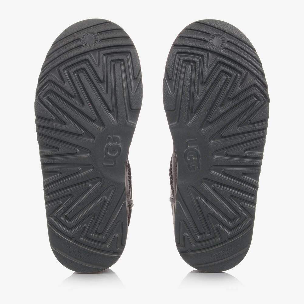 UGG-Grey Classic Mini II Suede Leather Boots | Childrensalon