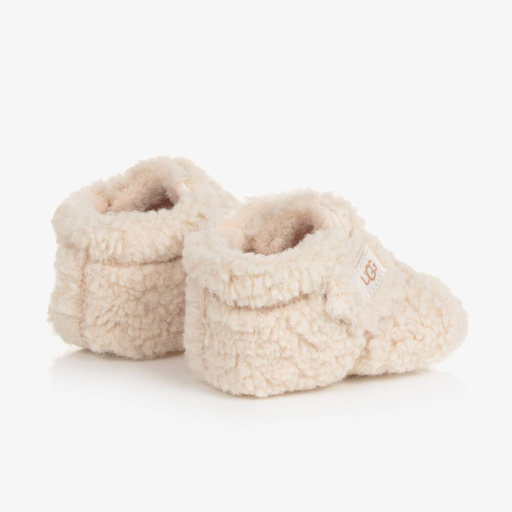 UGG-Ivory Teddy Fleece Pre-Walker Boots | Childrensalon