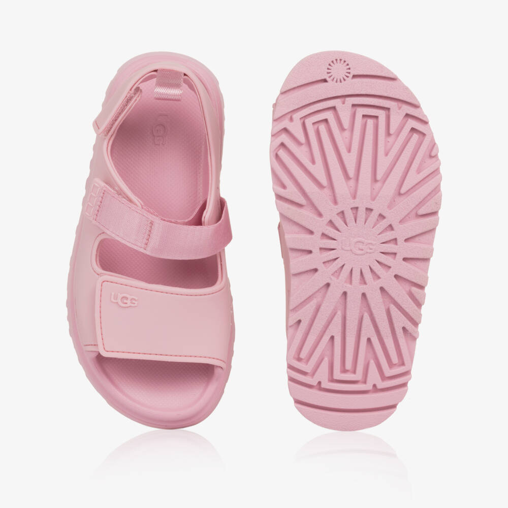 UGG-Pink Chunky Rubber Sandals | Childrensalon