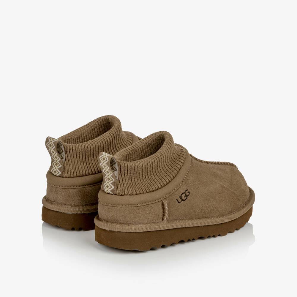 UGG-Sand Beige Ultra Stretch Cuff Boots | Childrensalon
