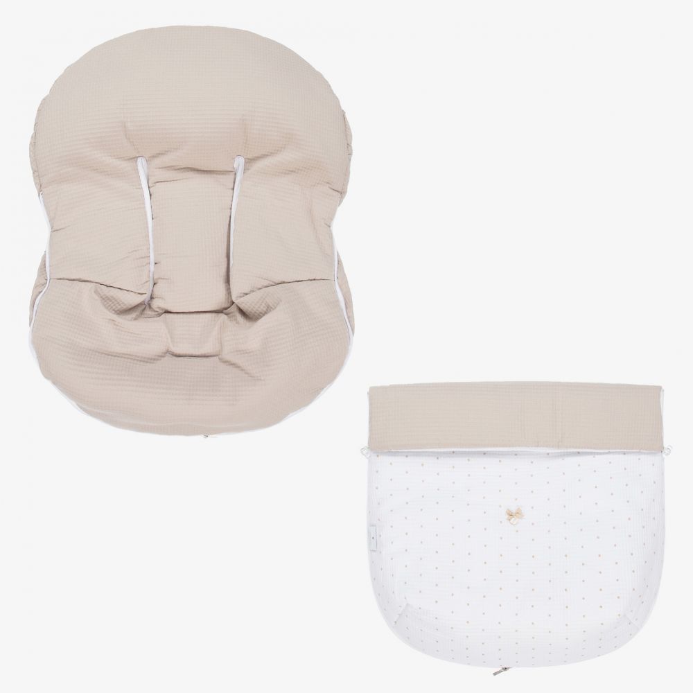 Uzturre-Beige Car Seat Baby Nest (75cm) | Childrensalon