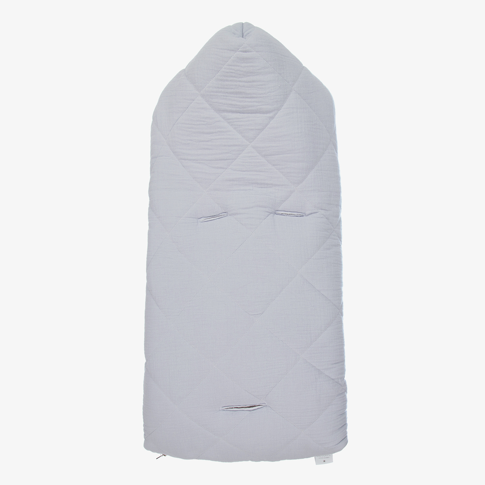 Uzturre-Blue Cotton Baby Nest (75cm) | Childrensalon