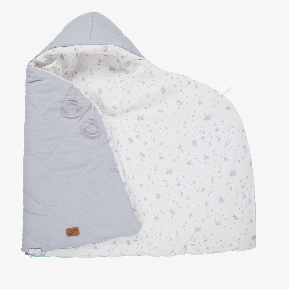 Uzturre-Blue Cotton Baby Nest (75cm) | Childrensalon
