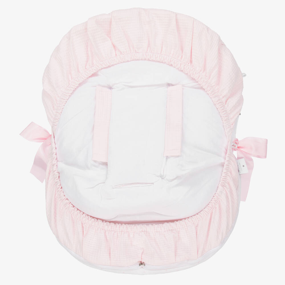 Uzturre-Pale Pink Car Seat Baby Nest (75cm) | Childrensalon