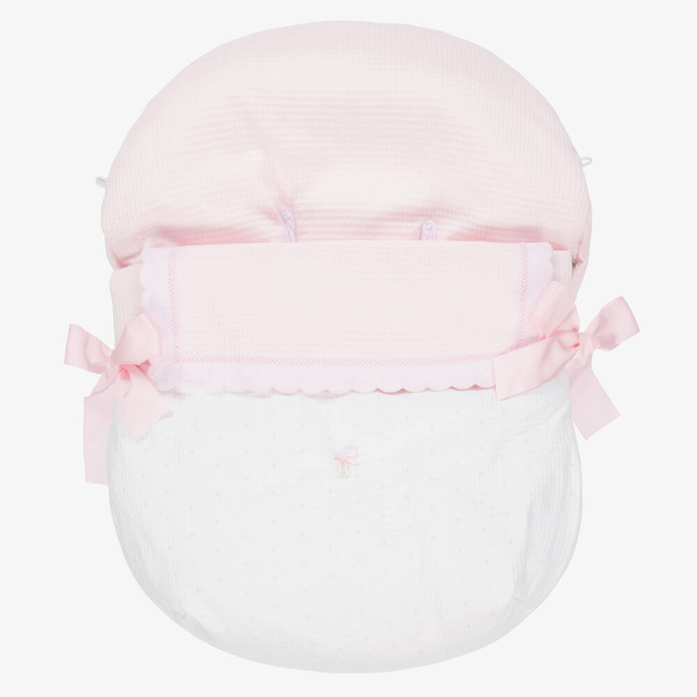 Uzturre-Pale Pink Car Seat Baby Nest (75cm) | Childrensalon
